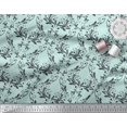 thumbnail image 3 of Soimoi Green Rayon Fabric Filigree Damask Print Sewing Fabric Yard 56 Inch Wide, 3 of 3