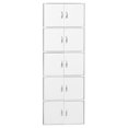 thumbnail image 4 of Hodedah 10 Door Enclosed Versatile Storage Cabinet for Home & Office, White, 4 of 9
