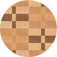 thumbnail image 1 of Ahgly Company Machine Washable Indoor Round Transitional Yellow Orange Area Rugs, 3' Round, 1 of 7