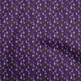 thumbnail image 1 of oneOone Rayon Dark Purple Fabric Kids Craft Projects Decor Fabric Printed By The Yard 56 Inch Wide, 1 of 4