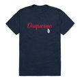 thumbnail image 1 of W Republic 554-293-NVY-02 Men Duquesne Dukes Script T-Shirt, Navy - Medium, 1 of 1