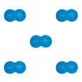 thumbnail image 3 of Maytalsory Easy To Clean Pet Mat Variety Of Styles Dog Accessory Safe And Non-toxic Sky Blue 5Set, 3 of 6