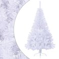 thumbnail image 1 of vidaXL Artificial Half Christmas Tree with Stand White 150 cm PVC, 1 of 5