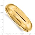 thumbnail image 3 of 14k Yellow Gold 14.25mm Hinged Bangle Bracelet, 3 of 8