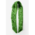 thumbnail image 2 of Bimba Green Heart & Love Text Printed Pure Silk Scarf Neck Wrap Summer Hair Bandanas For Women 40 x 80 Inches, 2 of 6