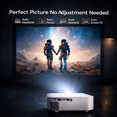 thumbnail image 2 of Boss A5 1080p Full HD Android 11 Projector, 16:9 Aspect Ratio, 4000 Lumens, 2 of 8