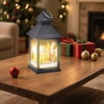 thumbnail image 2 of JASKFLY Plastic Portable Lamp Set of 2 Battery Powered Christmas Snow Lanterns with LED Lights Indoor Decor for Tabletop and Hanging,Home Decoration|Plastic,Multicolor, 2 of 8