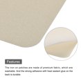thumbnail image 4 of Uxcell 6 Pcs Iron on Patches Fabric Repair Patches for Clothes Beige, 4 of 6