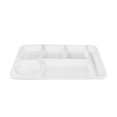 thumbnail image 1 of Heat Imitation Porcelain Compartment Fast Food Trays Specifically Designed For School And Unit Canteens Commercial Grade Tableware round Place Mats round Small Kitchen Table Set for 4 Plate Mat Set 4, 1 of 4