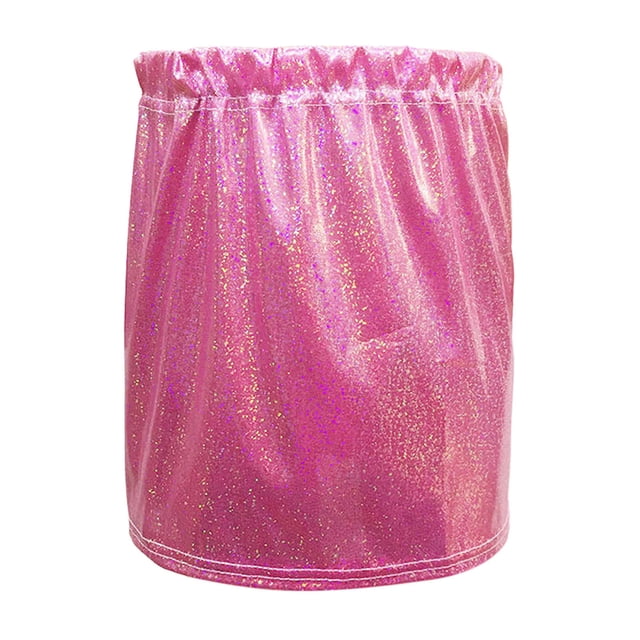 MIASHUI Robe de Fête Scintillante à Paillettes pour Filles And Shine pour Performances de Danse Rose Vif, 4-5 Ans
