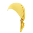 thumbnail image 1 of Chapeau Tressé Réversible Ajustable pour Femmes avec Perles, Style Musulman, Volant, Cancer, Bonnet Enveloppant, Bonnets de Nuit, Doublé Satin, Bonnets pour Cheveux, 1 of 2