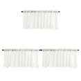 thumbnail image 3 of stanreset Rideaux de Café en Voile Transparent Brodé de Fleurs en Dentelle Beige 130x41 3Ensemble, 3 of 6