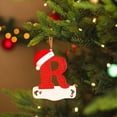 thumbnail image 4 of XZNGL Christmas Little Red Hat Letter Pendant DIY Writable Name 26 Letter Pendant 5PCS, 4 of 8