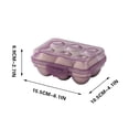 thumbnail image 2 of Stackable Egg Storage Container for Refrigerator | Portable Food Grade Plastic Egg Holder with Handle | Household Kitchen Refrigerator Organizer Box, 1-Pack | Size S, 2 of 4