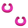 thumbnail image 2 of Thinsony Acrylic Fibers Made Toilet Mat Removable And Fits Most Toilets U Shape Rose Red 2Set, 2 of 6