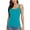 Aqua, variant on Women's Cotton Tank Top Adjustable Wide Strap Camisole with Shelf Bra Undershirt