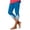 Light Blue, variant on Aboser Tummy Control Capri Leggings for Women High Waisted Workout Pants Boho Lace Patchwork Capris Slimming Stretch Capri Pants Great for Fitness and Training