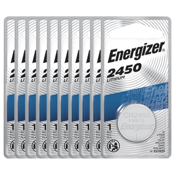 Energizer CR2450 3V Lithium Coin Cell Battery (10 Pack)