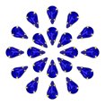 thumbnail image 1 of Unique Bargains 20Pack Teardrop Sew on Rhinestone - 8x5mm Glass Teardrop Crystal Rhinestones in Gold Prong Setting (Sapphire Blue), 1 of 7