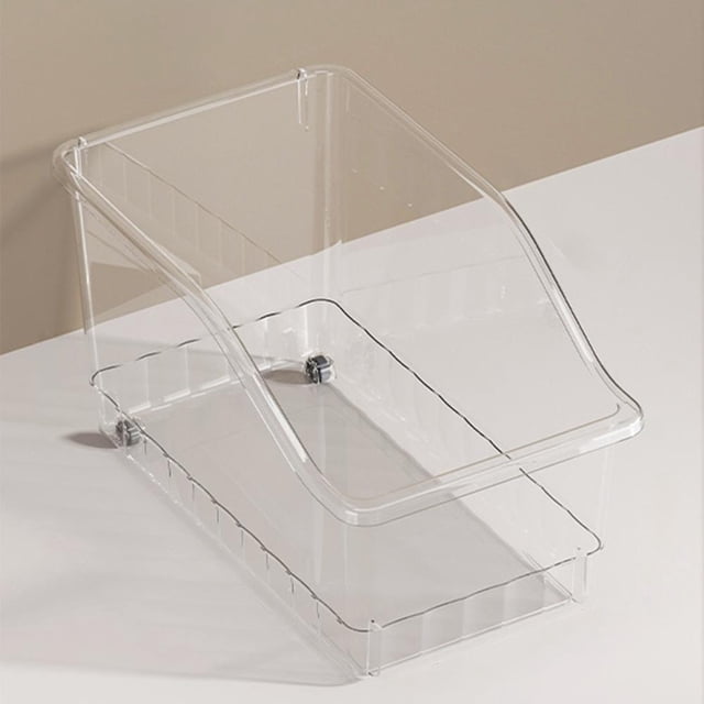 Feltree Large Capacity Storage Box with Wheels, Multipurpose Organizer for Bathroom Kitchen Cabinet, Easy Move Home Storage Bin, Space Saving Plastic Container