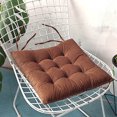 thumbnail image 2 of Outdoor Chair Cushions with Back Corduroy Strap Chair Cushion Cushion Solid Color Chair Cushion Strip Velvet Comfortable Fart Cushion Outdoor Rocking Chair Cushions, 2 of 2