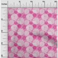 thumbnail image 1 of oneOone Viscose Jersey Fabric Circle Block Print Fabric By The Yard 60 Inch Wide, 1 of 5
