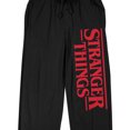 thumbnail image 2 of Stranger Things Logo Pantalon de Pyjama de Sommeil Noir pour Adulte - Grand, 2 of 7