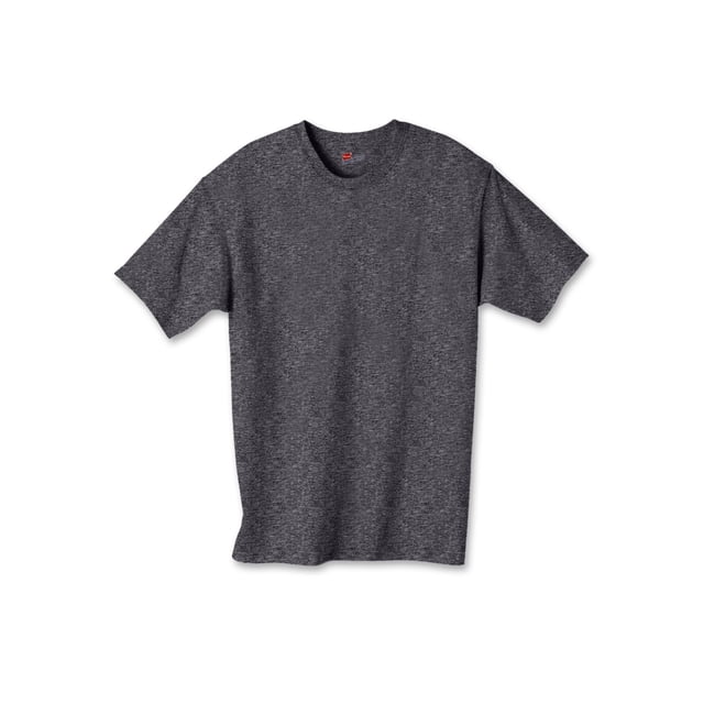 Hanes Authentic TAGLESS Kid`s Cotton T-Shirt, M, Smoke Gray