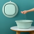 thumbnail image 2 of Dadatutu Foldable Washbasin Student Washbasin Portable Travel Plastic Compression Basin Folding Water Basin Household, 2 of 4