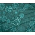 thumbnail image 5 of oneOone Polyester Spandex Teal Green Fabric Abstracts Sewing Material Print Fabric By The Yard 56 Inch Wide, 5 of 5