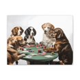 thumbnail image 2 of Dogs Playing Poker Funny Game Playing Card Canvas Wall Art for Home Decor Ready-to-Hang, 2 of 6