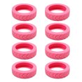 thumbnail image 1 of 8 Pcs Housse Universelle pour Roues de Valise, Résistante à l'Usure, Housse pour Chariots, Housse pour Roulettes, Boîte à Bagages, Manchon Protecteur en Silicone pour Roulettes, Rose, 1 of 6