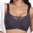 thumbnail image 4 of MIONGO Plus Size Seamless Jelly Bra No Underwire Design for Maximum Comfort and Sag Retraction Support, 4 of 8