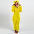 thumbnail image 1 of LSLJS Combinaison Pyjama à Capuche à Manches Longues pour Femmes, Décontractée, Chaude pour l'Hiver, Tenue de Nuit, 1 of 6