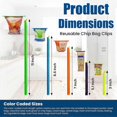 thumbnail image 2 of 20PCS Magic Bag Sealer Stick, Chip Clips Bag Sealer Stick, Stay Fresh Bag Sealer Sticks, Plastic Closure Rods - 5 Diffrent Sizes, 2 of 5
