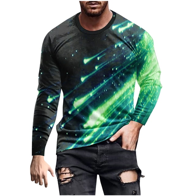 Birdeem T-Shirts pour Hommes Manches Courtes Mode Décontractée Impression Col Rond Chandail T-Shirt Manches Courtes Hauts Créez Vos Propres T-Shirts