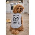 thumbnail image 2 of Short Stack Dog Shirt Funny Breakfast Pancakes Food Shirt for Puppy (Light Heather Grey) - M, 2 of 3
