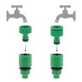 thumbnail image 4 of Unique Bargains Connecteur de Robinet de Tuyau 1/2BSPP et 3/4BSPP Fileté Femelle, Adaptateur de Buse de Robinet à Connexion Rapide 2 Pcs, 4 of 4