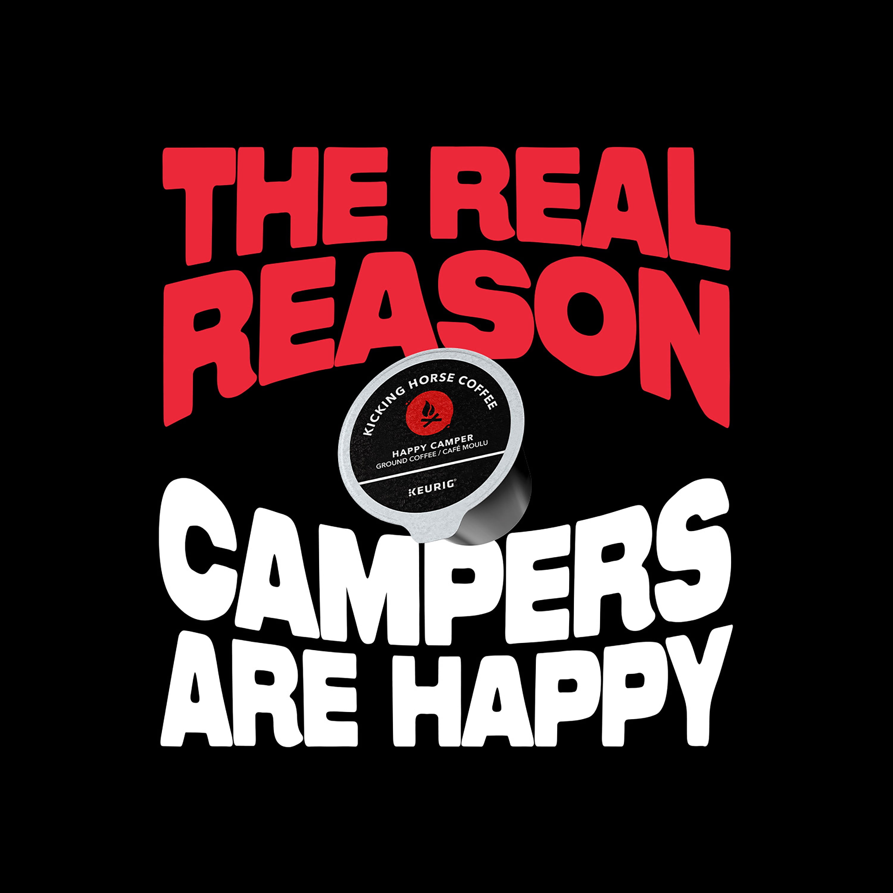 Kicking Horse Happy Camper, Medium Roast, K-Cup Coffee Pods