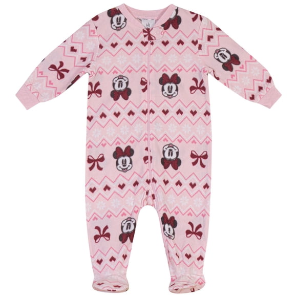 Grenouillère en micropolaire 1-pièce pour Bébé Fille Disney Minnie Mouse