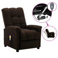 thumbnail image 1 of vidaXL Fauteuil de Massage Électrique Tissu Brun Foncé, 1 of 5
