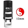 thumbnail image 2 of YIN YANG Tampon en Caoutchouc Mini Auto-Encreur Rond Décoratif pour Enseignants 12mm, 2 of 2