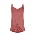 thumbnail image 4 of Timegard Camisoles pour Femmes Col Rond Bretelles Spaghetti Nœud Confortable Chic Décontracté Sans Manches Hauts Blouse, 4 of 7