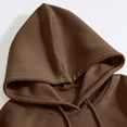 thumbnail image 5 of LUOGENLI Chandails à Capuche pour Hommes, Chandail à Enfiler, Travail, Los Angeles, Hommes, Femmes, Lettrage Graphique, Imprimé, Col Rond, Manches Longues, Chandail, Hauts, Chandails à Capuche pour Hommes, Noir, Café, Taille TG, 5 of 5