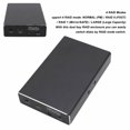 thumbnail image 3 of HDD Enclosure, USB3.1 Dual Bay External Hard Drive Enclosure 12TB Capacity  for 2.5 Inch  I/II/III HDD SSD, 3 of 7