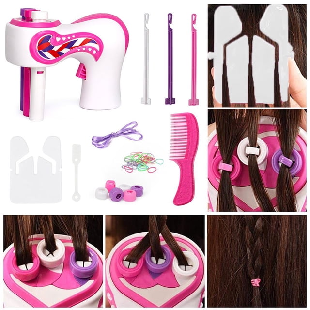 Automatic Braiding Machine Electric DIY Children‘S Fashion Braiding Machine Twist Knitting Roll Twist Knitting Modeling Tool Girl Gift