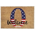 thumbnail image 2 of 4th of July Door Mat Outdoor,Independence Day Welcome Doormat, 4th of July Coir Doormat with Non Slip Backing ,Patriotic Mat Star Front Porch Rugs For Home Entrance 4th of July Decoration,(15*24"), 2 of 2