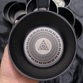 thumbnail image 4 of Bowl Camping Bowl 250ml Stainless Steel Bowl with Handle for RV Travel Camping Backpacking Engraved Bottom Pattern Black, 4 of 7