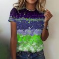thumbnail image 2 of Pompotops Blouse Décontractée Ample pour Femme, Mode, Imprimée, Col Rond, T-Shirt, Chemises, Blouse, T-Shirt Imprimé, Liquidation, 2 of 5