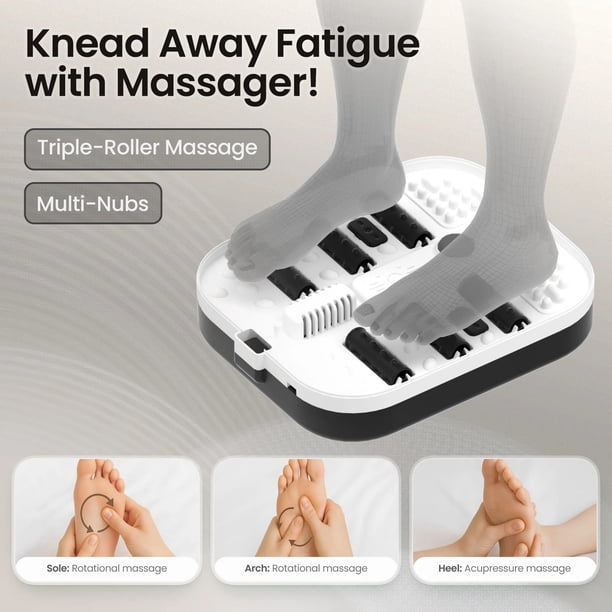 MaxKare Collapsible Foot Spa Bath Massager with Heat Bubbles